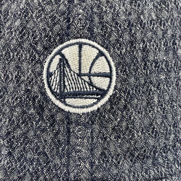 Mitchell & Ness Golden State Warriors Reverse Denim Slouch Men's Strapback Hat - Picture 2 of 11